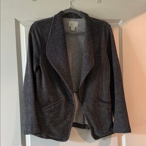Caslon Charcoal Open Front Blazer